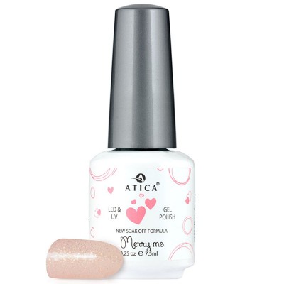 Atica Wedding collection #5 Гель-лак кольоровий з шиммером Merry me 7.5ml