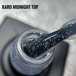 Karo Top Midnight  Топ з різнокольровими мікроблискітками 10ml