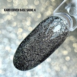 Karo Base Cover Shine #4 База камуфлююча з дрібною поталлю 8ml