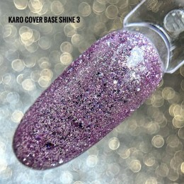 Karo Base Cover Shine #3 База камуфлююча з дрібною поталлю 8ml
