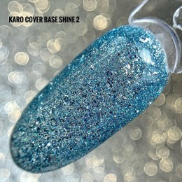 Karo Base Cover Shine #2 База камуфлююча з дрібною поталлю 8ml