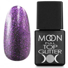 Moon TOP Glitter 05 Violet Топ з фіолетовими мікроблистками 8ml