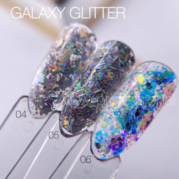 Saga Galaxy Glitter #05 Гель з голографічним глітером 8ml