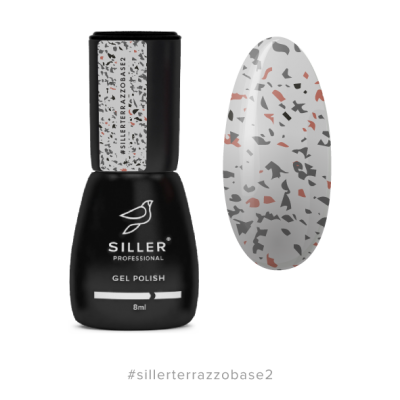 Siller Terrazzo #2 База з різнокольоровою поталлю 8ml