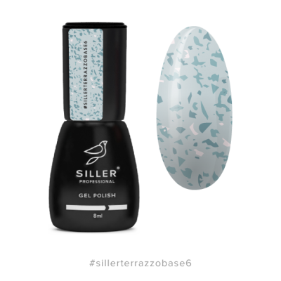 Siller Terrazzo #6 База з різнокольоровою поталлю 8ml