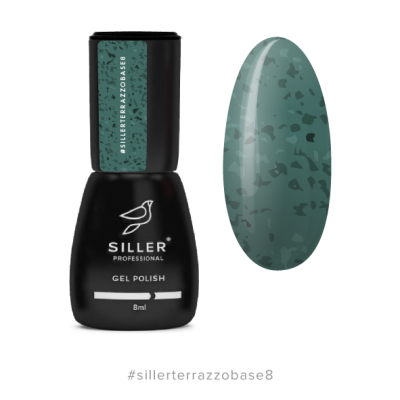 Siller Terrazzo #8 База з різнокольоровою поталлю 8ml