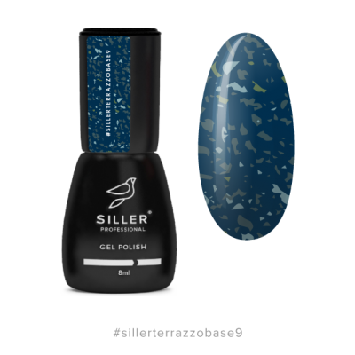 Siller Terrazzo #9 База з різнокольоровою поталлю 8ml