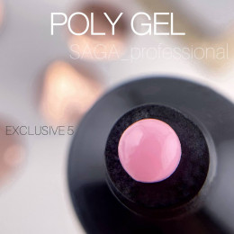 Saga Poly Gel Exclusive #05 Полігель кольоровий 30ml