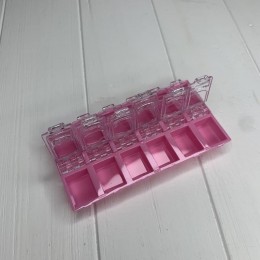 Контейнер-органайзер для мелкого декора (розовый)