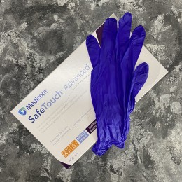 Рукавички нітрилові S Фіолетові 100шт Medicom Medicom